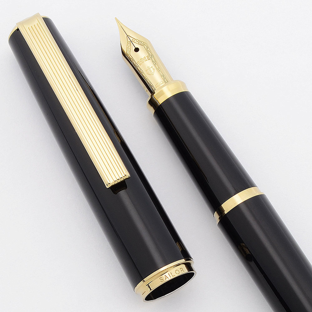 Sailor Somiko aka Young Profit Fountain Pen - Black w GP Trim, EF